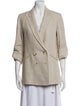Veronica Beard Linen Striped Blazer