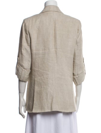 Veronica Beard Linen Striped Blazer