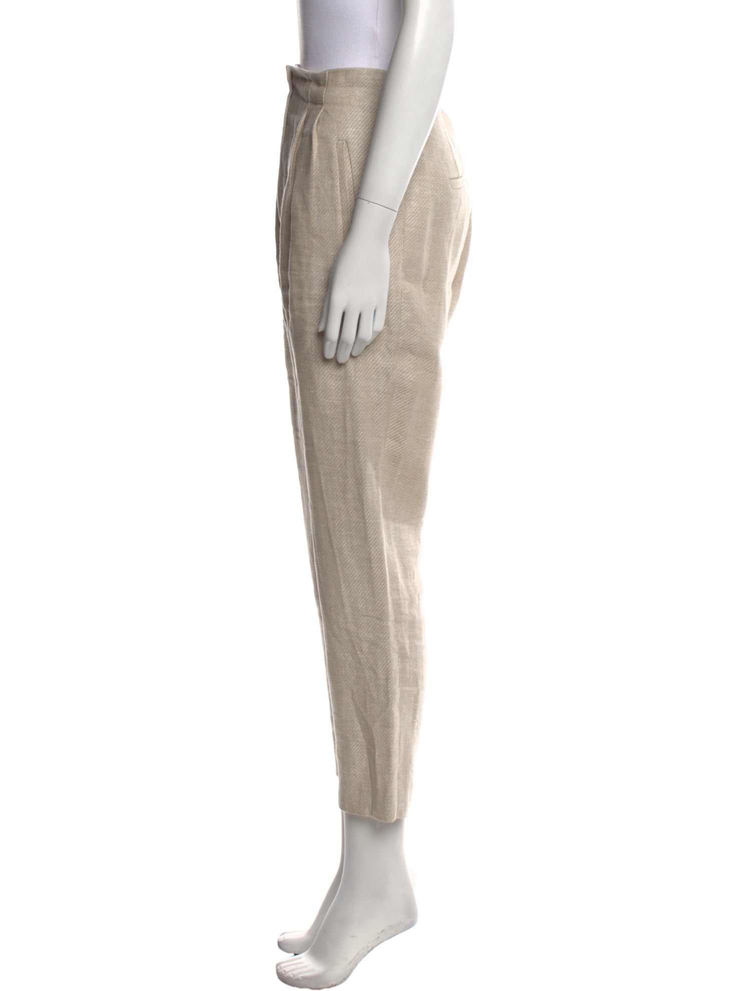 Veronica Beard Linen Straight Leg Pants
