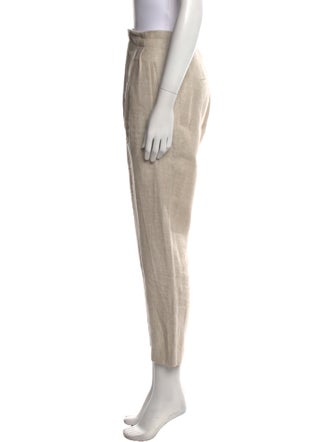 Veronica Beard Linen Straight Leg Pants