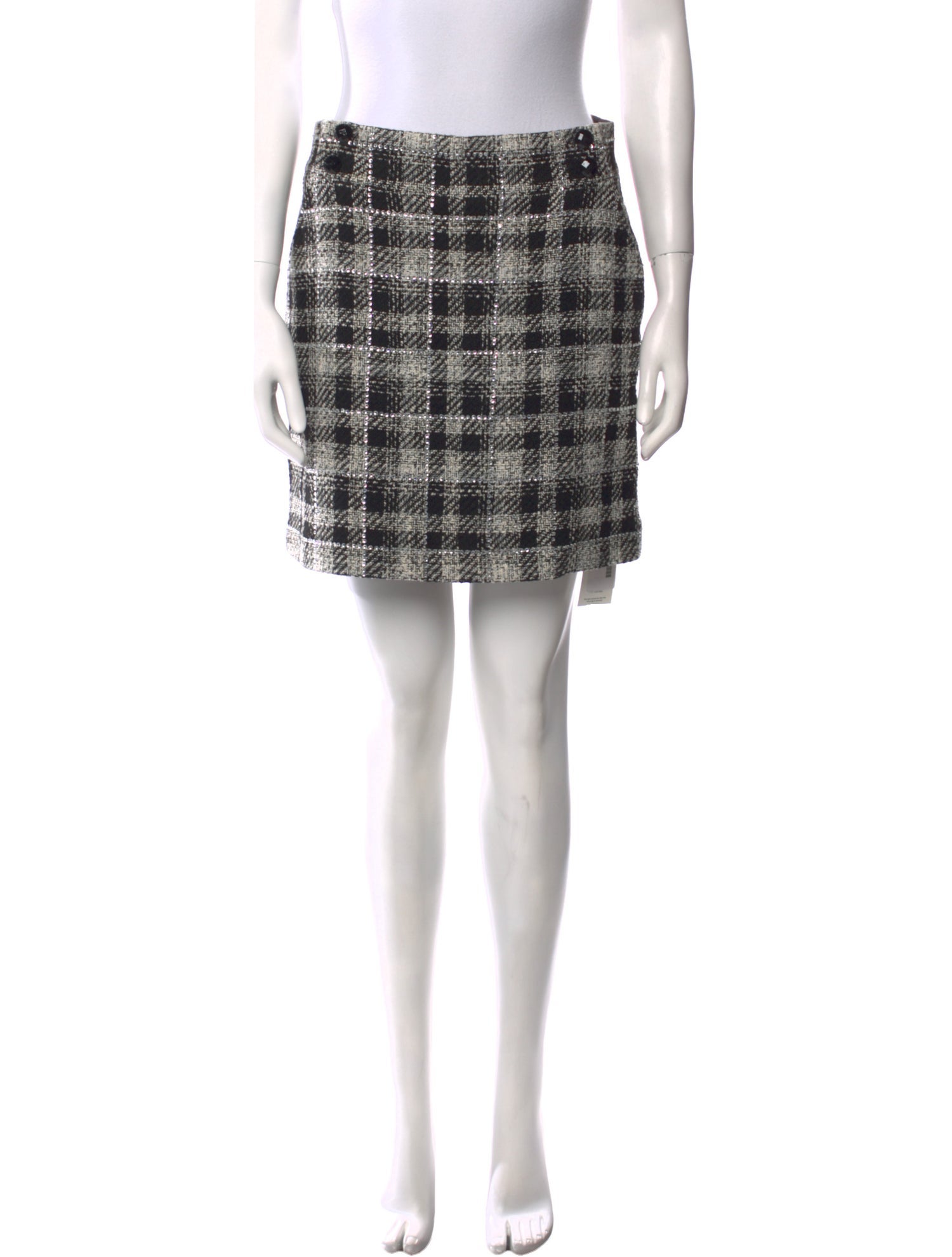 Veronica Beard Tweed Pattern Mini Skirt