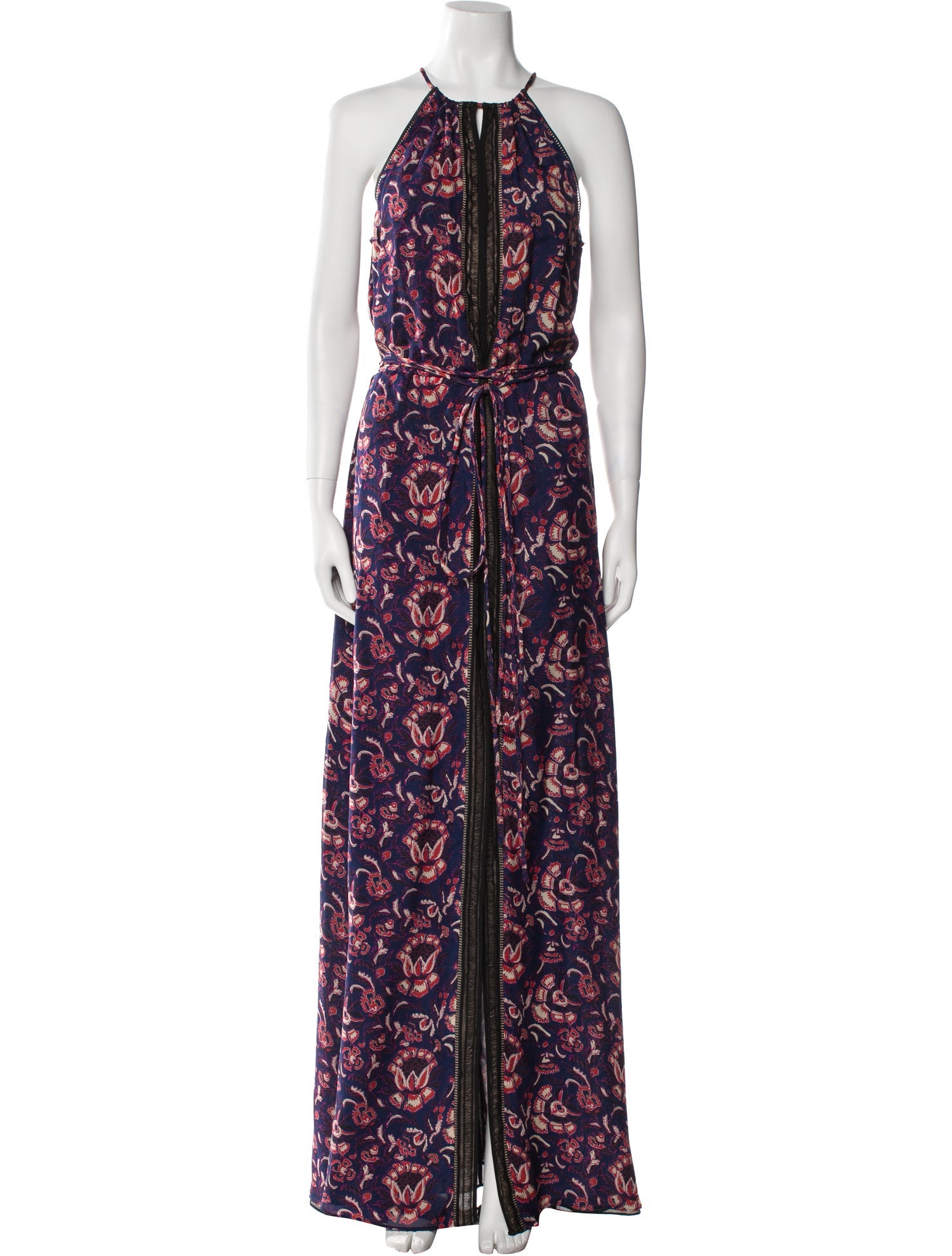 Veronica Beard Floral Print Long Dress