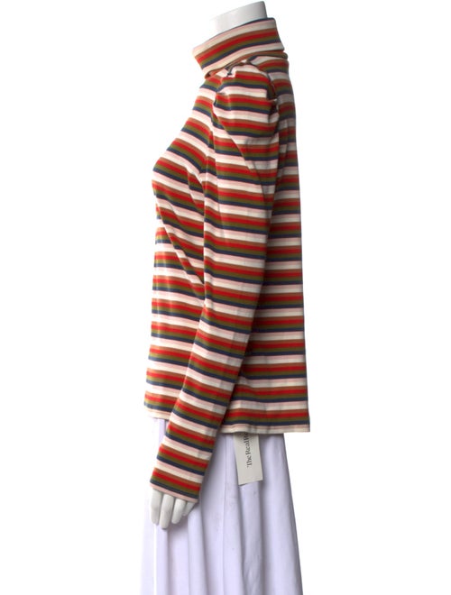 Veronica Beard Striped Turtleneck Top