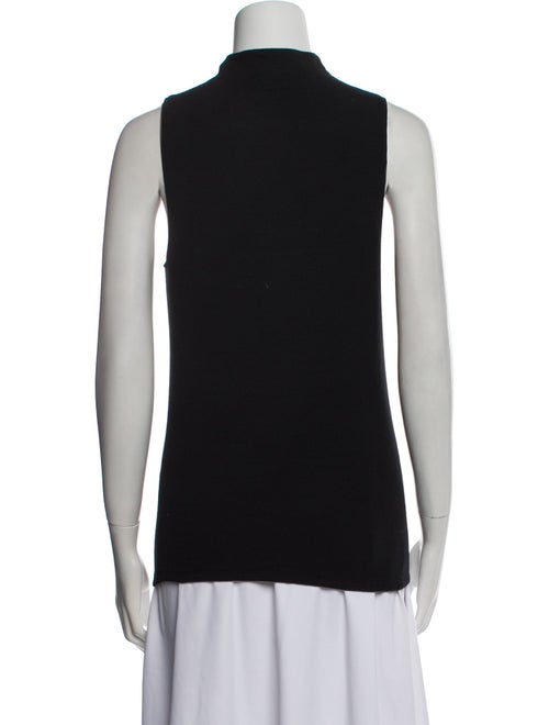 Veronica Beard Mock Neck Sleeveless Top