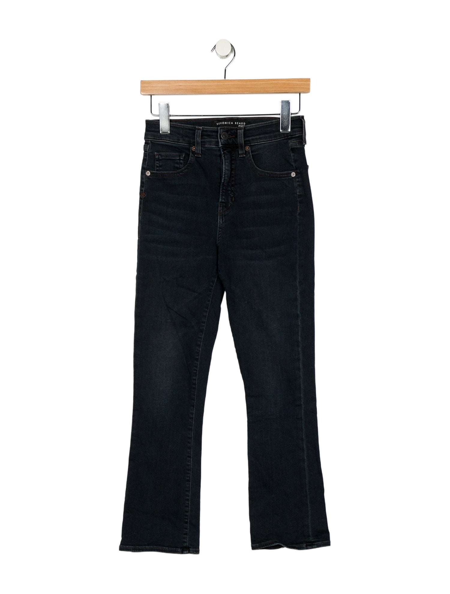 Veronica Beard High-Rise Straight Leg Jeans