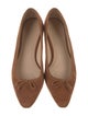 Veronica Beard Suede Bow Accents Ballet Flats