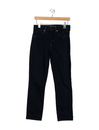 Veronica Beard High-Rise Straight Leg Jeans