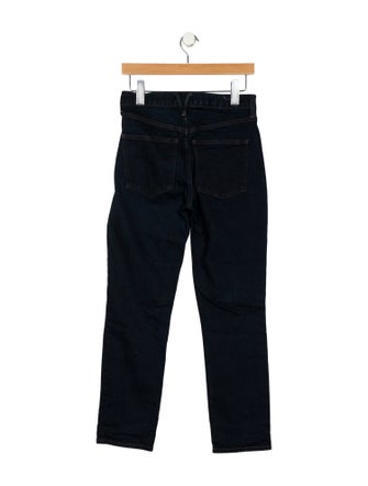 Veronica Beard High-Rise Straight Leg Jeans