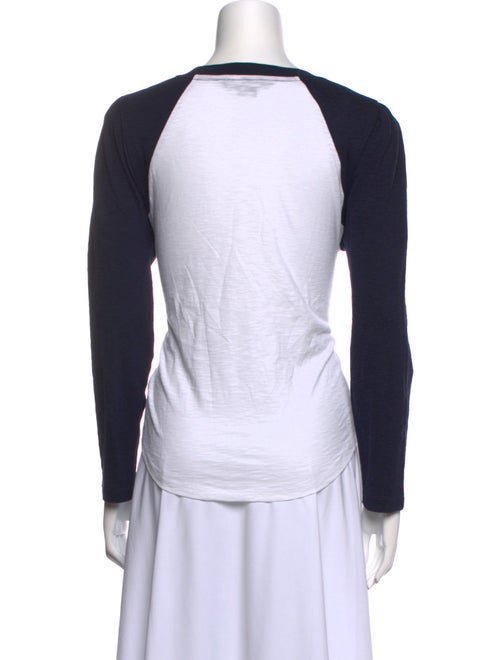 Veronica Beard Scoop Neck Long Sleeve T-Shirt