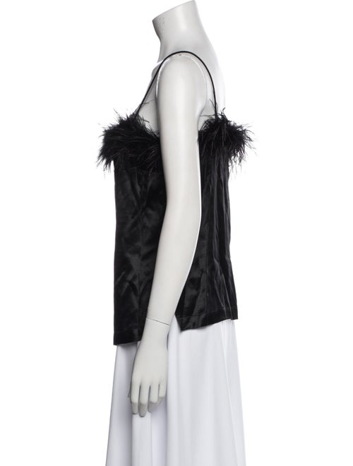 Veronica Beard Square Neckline Sleeveless Top