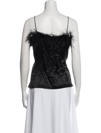 Veronica Beard Square Neckline Sleeveless Top