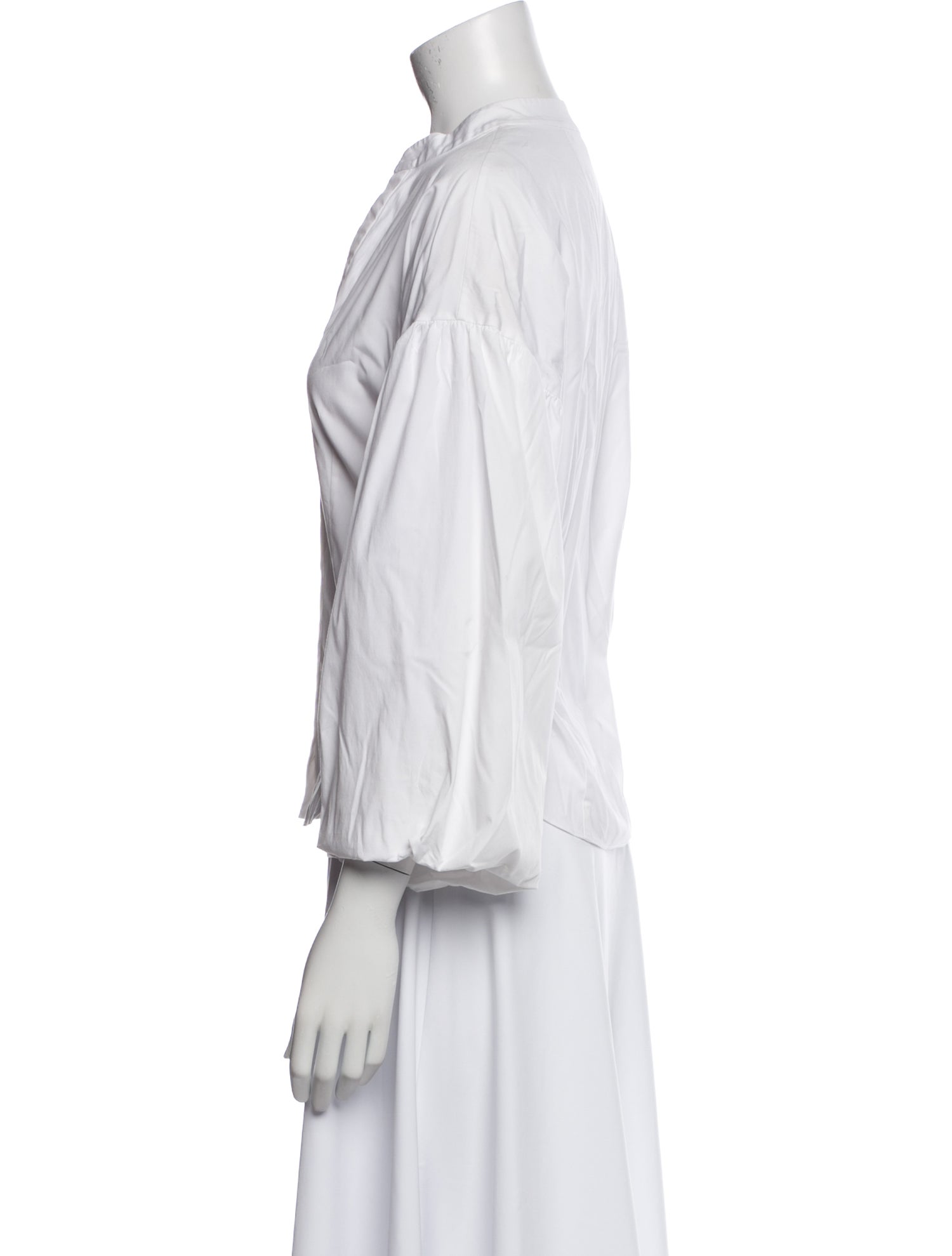 Veronica Beard Three-Quarter Sleeve Button-Up Top