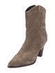 Veronica Beard Suede Colorblock Pattern Western Boots