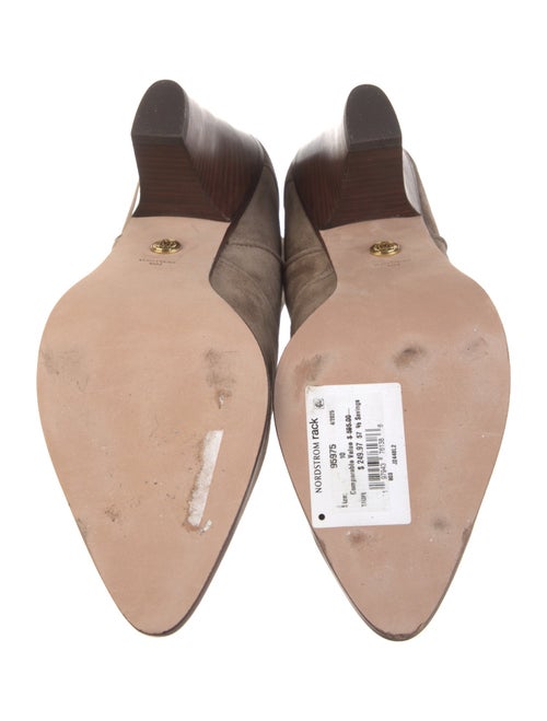 Veronica Beard Suede Colorblock Pattern Western Boots