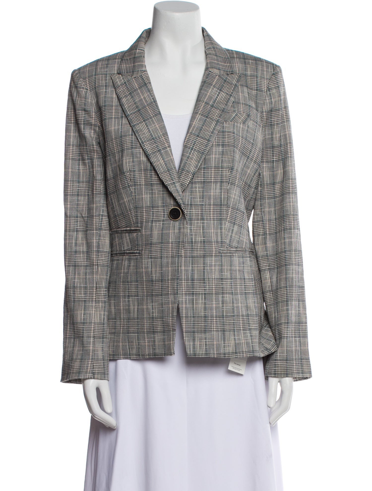 Veronica Beard Plaid Print Blazer