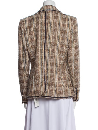 Veronica Beard Plaid Print Blazer