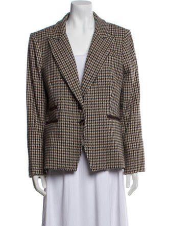 Veronica Beard Houndstooth Print Blazer
