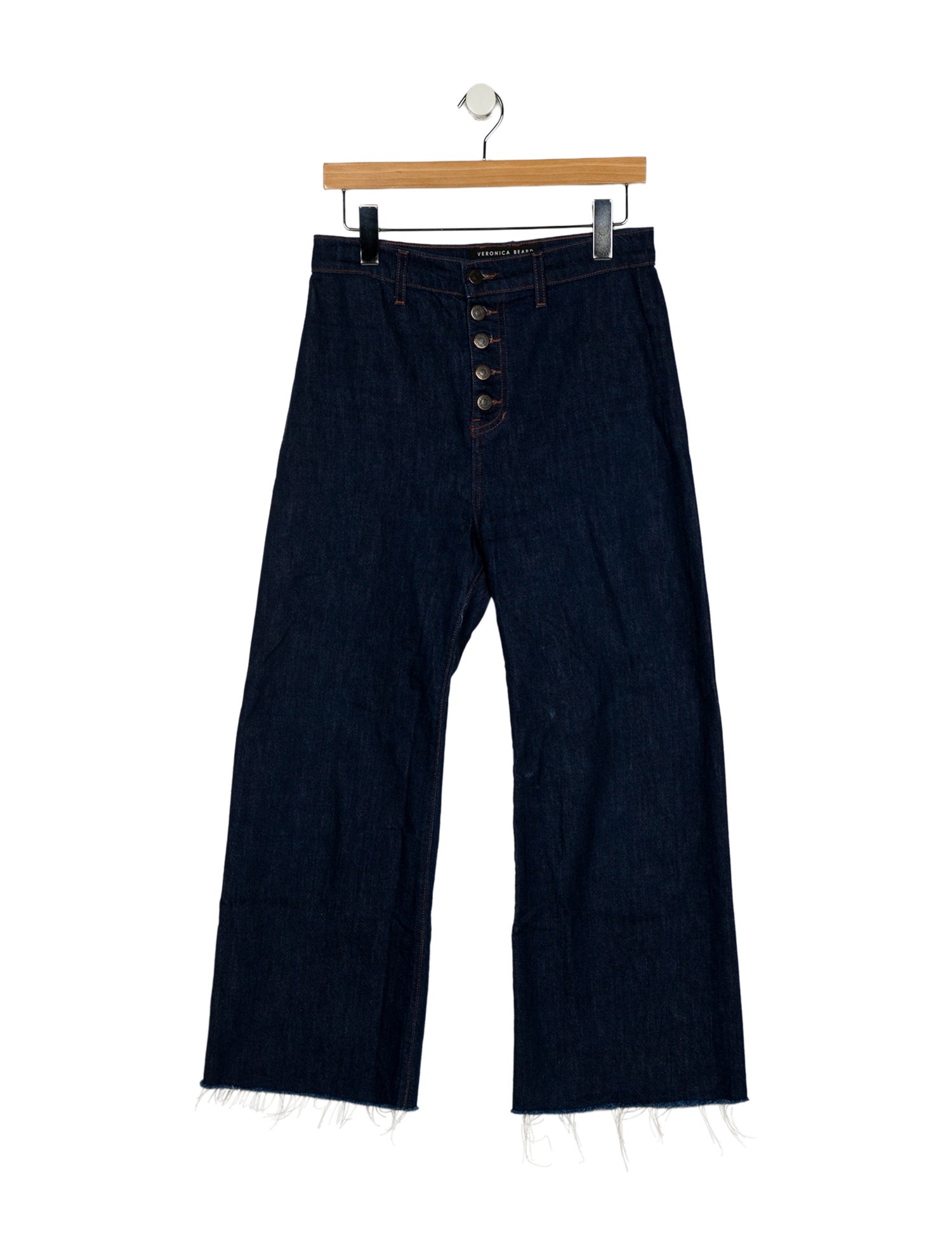 Veronica Beard High-Rise Wide Leg Jeans