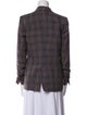 Veronica Beard Virgin Wool Plaid Print Blazer