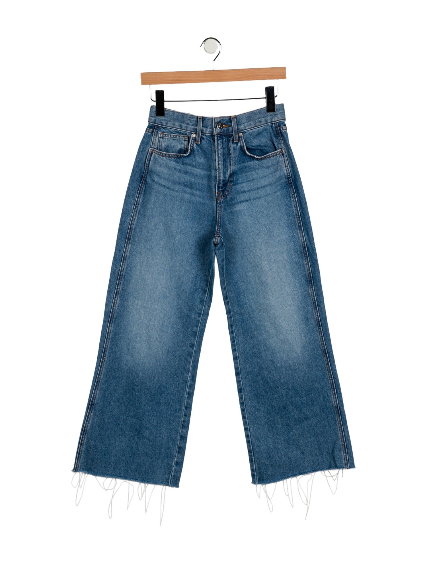 Veronica Beard High-Rise Wide Leg Jeans