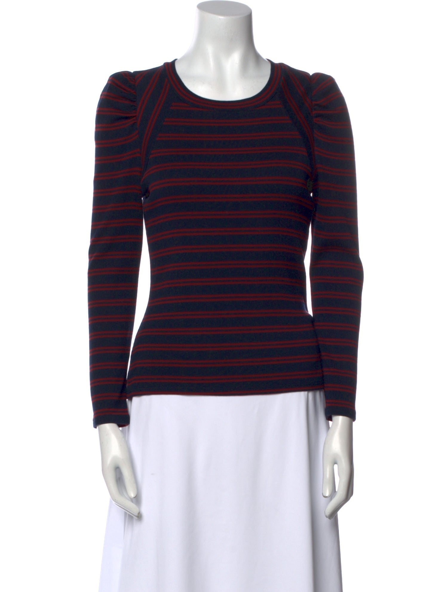 Veronica Beard Supima Cotton Striped Top