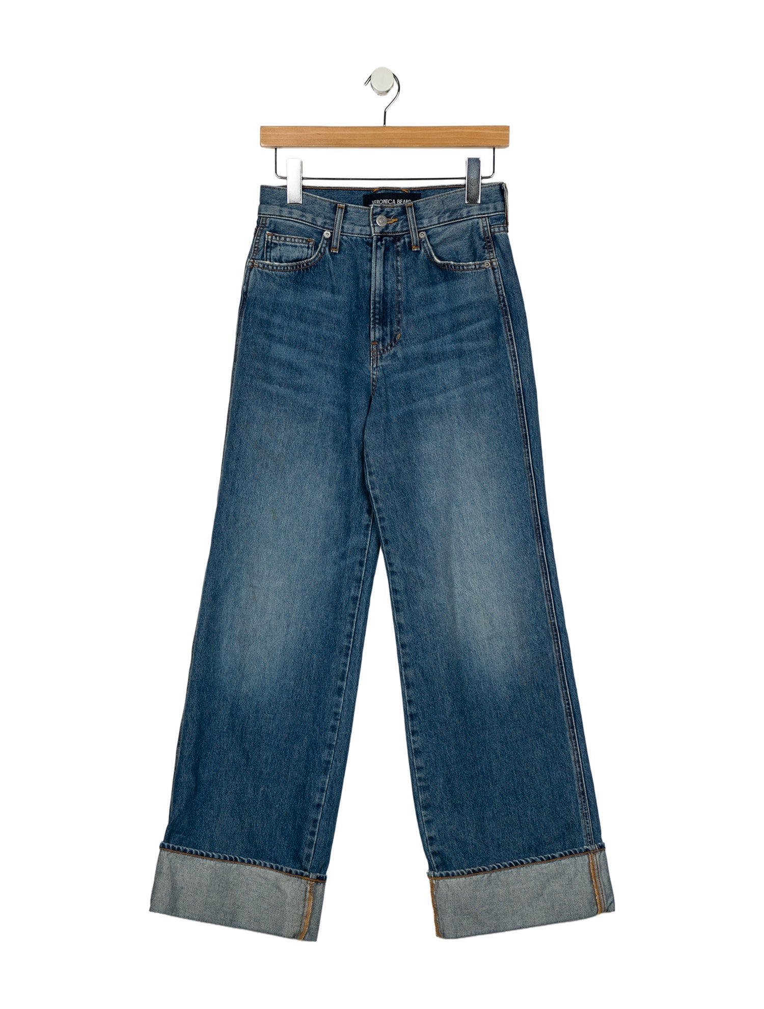 Veronica Beard High-Rise Wide Leg Jeans
