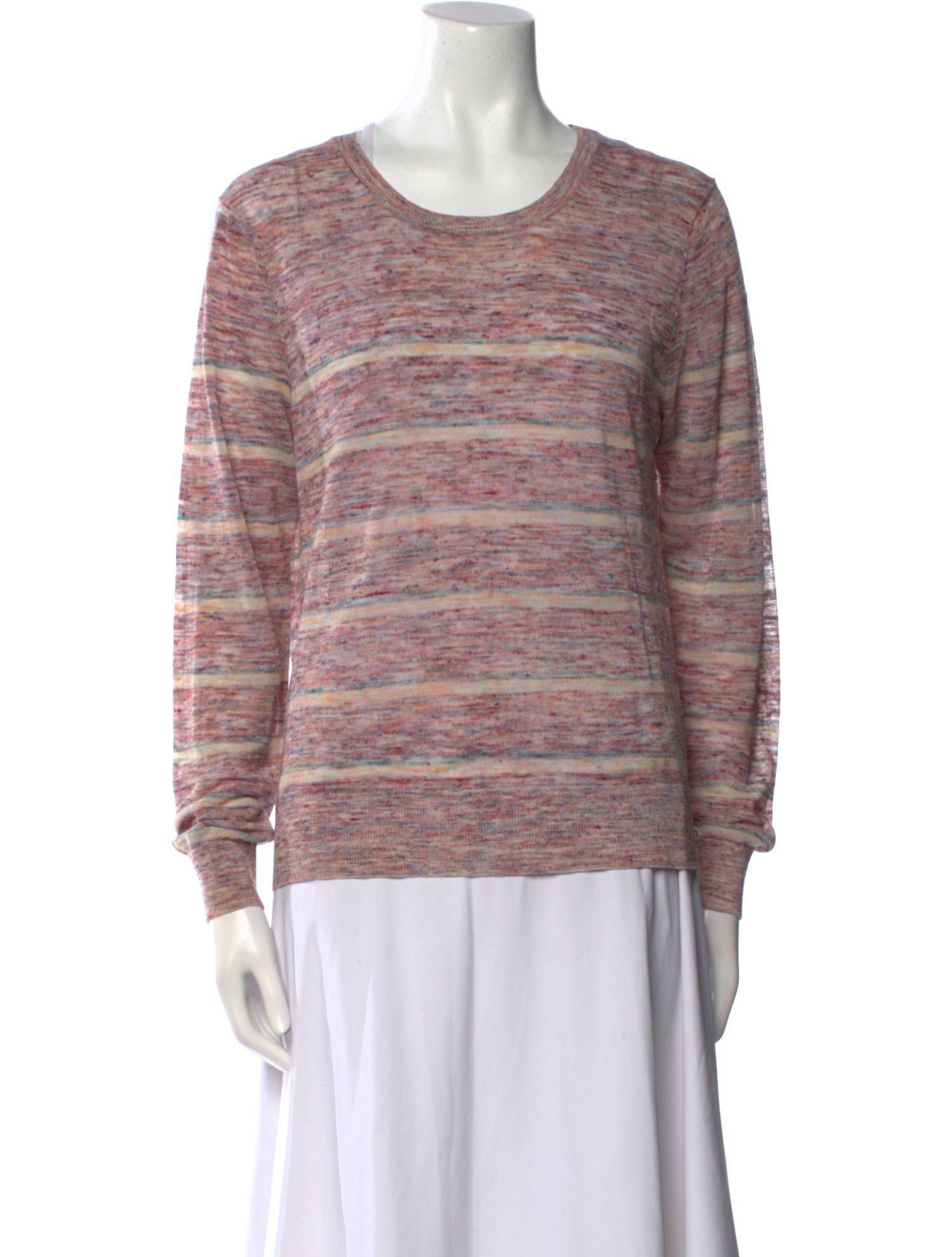 Veronica Beard Striped Scoop Neck Sweater