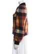 Veronica Beard Plaid Print Faux Fur Jacket