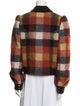 Veronica Beard Plaid Print Faux Fur Jacket