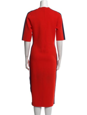Veronica Beard Crew Neck Midi Length Dress