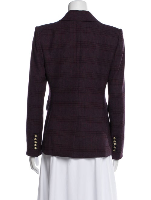 Veronica Beard Wool Plaid Print Blazer