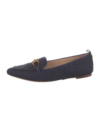 Veronica Beard Raffia Loafers