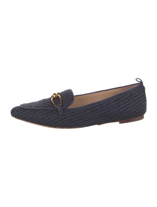 Veronica Beard Raffia Loafers