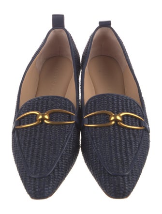 Veronica Beard Raffia Loafers