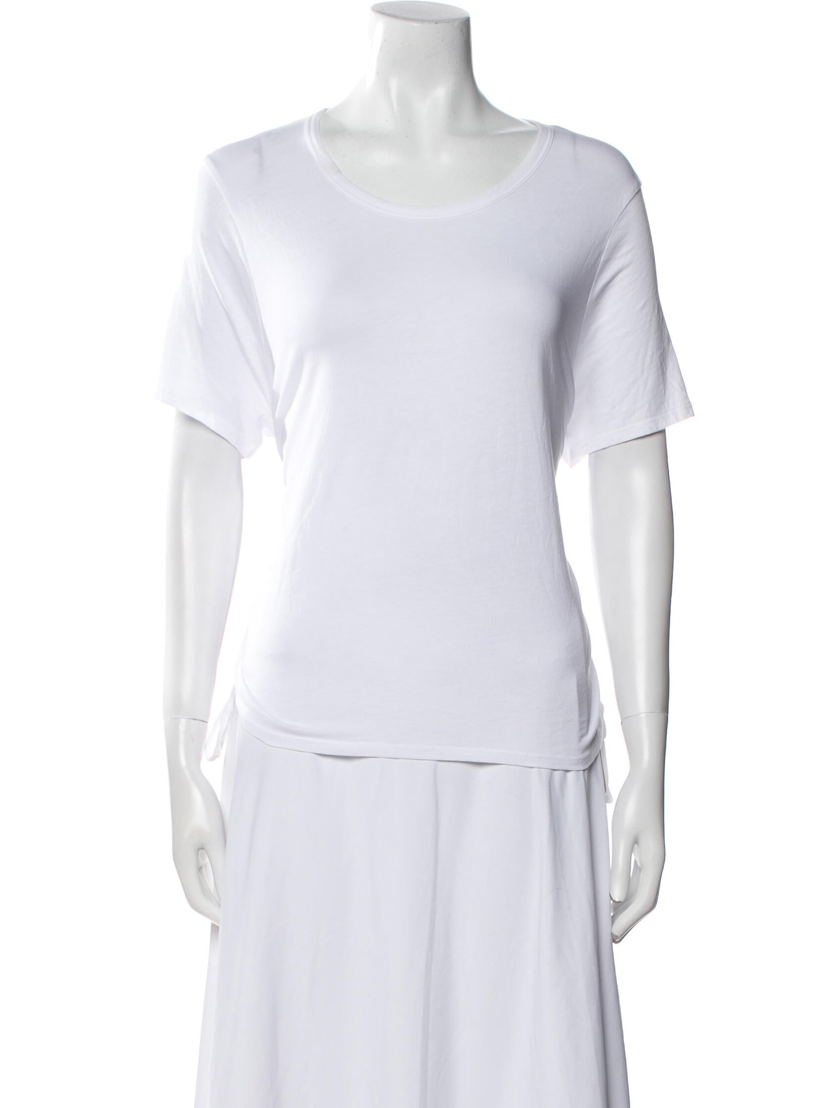 Veronica Beard Scoop Neck Short Sleeve T-Shirt