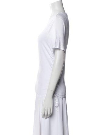 Veronica Beard Scoop Neck Short Sleeve T-Shirt