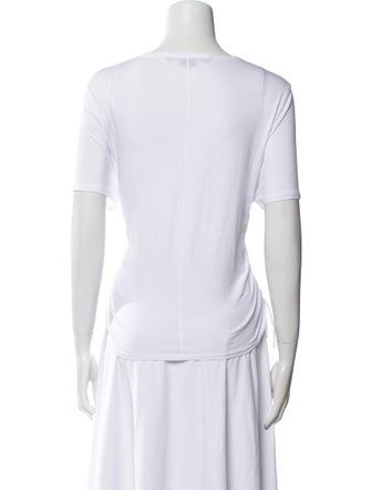 Veronica Beard Scoop Neck Short Sleeve T-Shirt