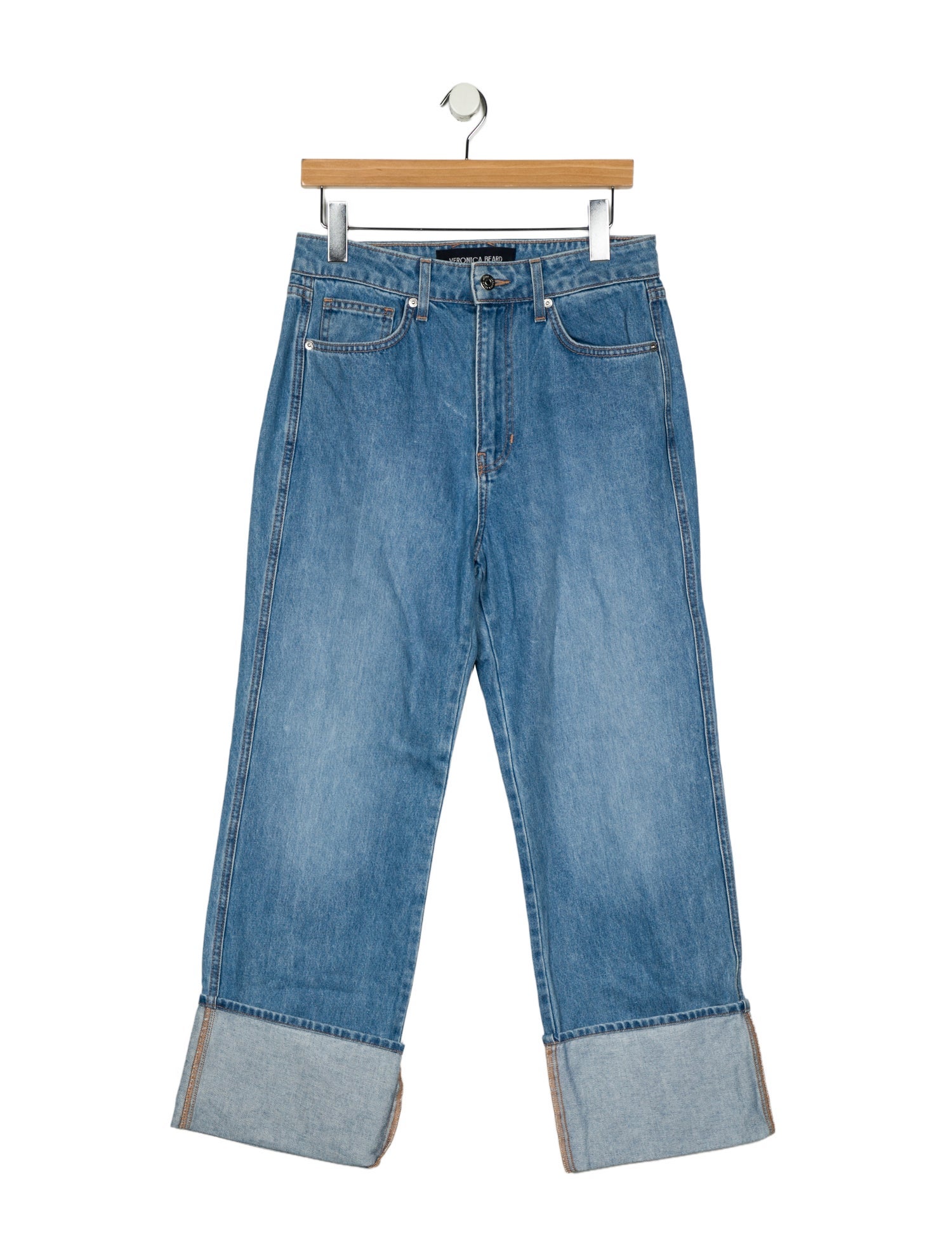 Veronica Beard High-Rise Wide Leg Jeans