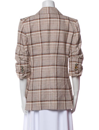 Veronica Beard Plaid Print Blazer