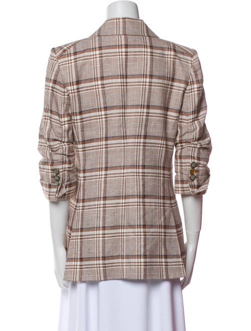 Veronica Beard Plaid Print Blazer