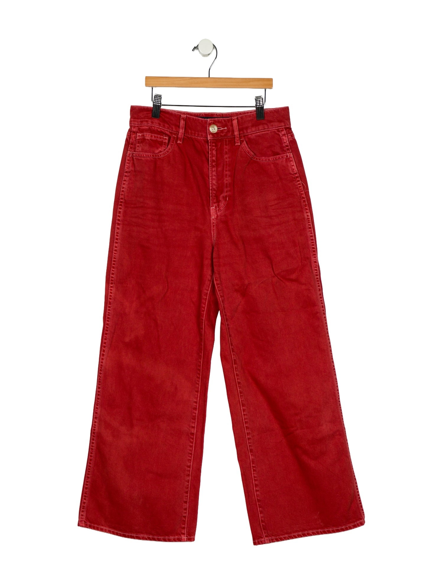Veronica Beard High-Rise Wide Leg Jeans