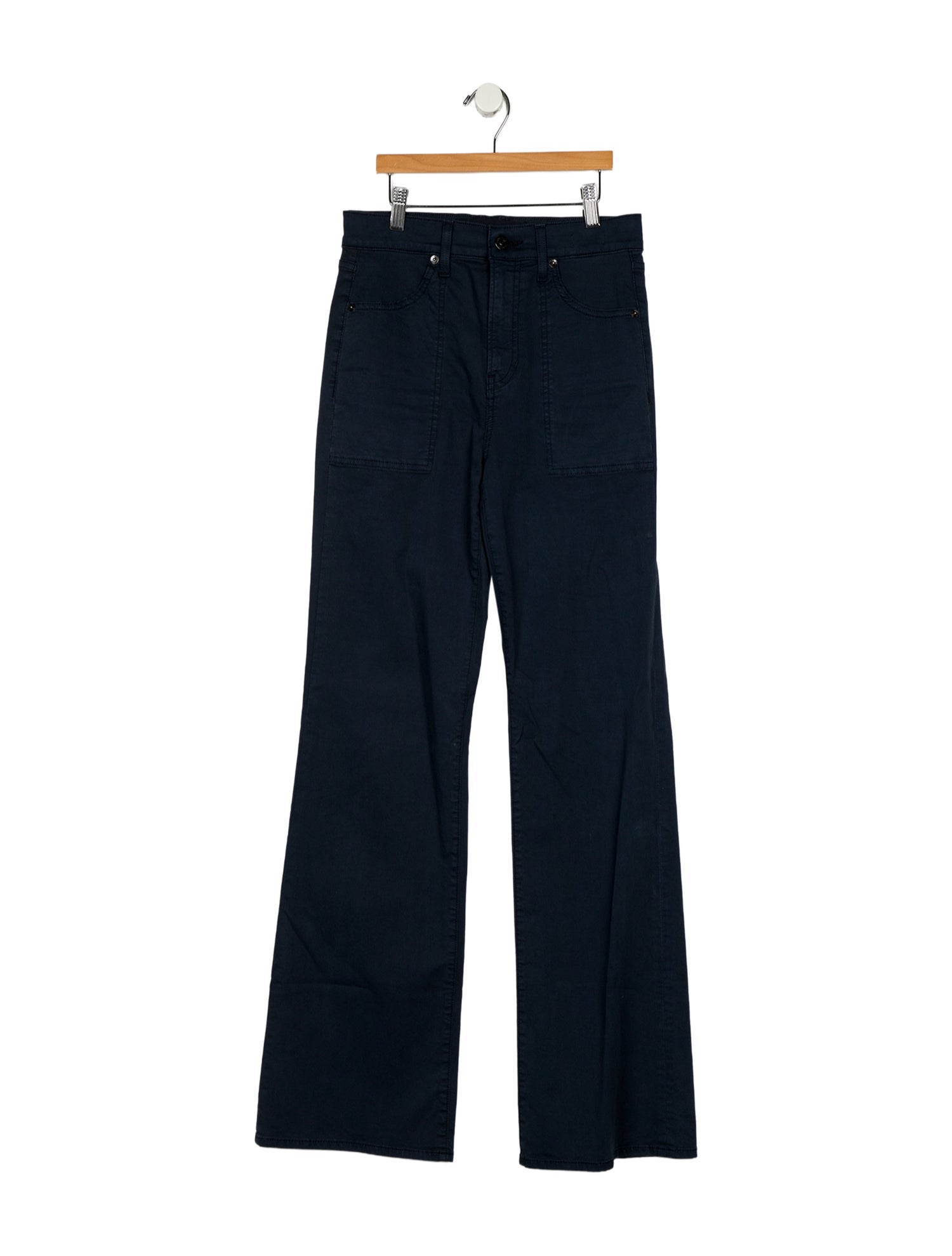 Veronica Beard High-Rise Wide Leg Jeans