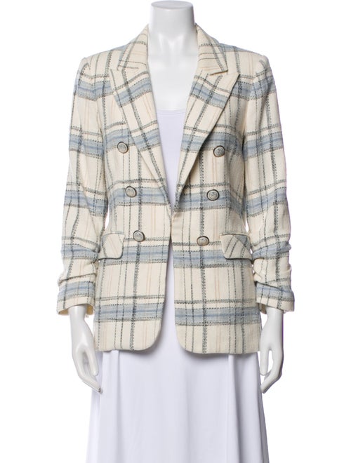 Veronica Beard Plaid Print Blazer