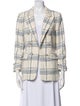 Veronica Beard Plaid Print Blazer