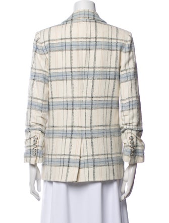 Veronica Beard Plaid Print Blazer