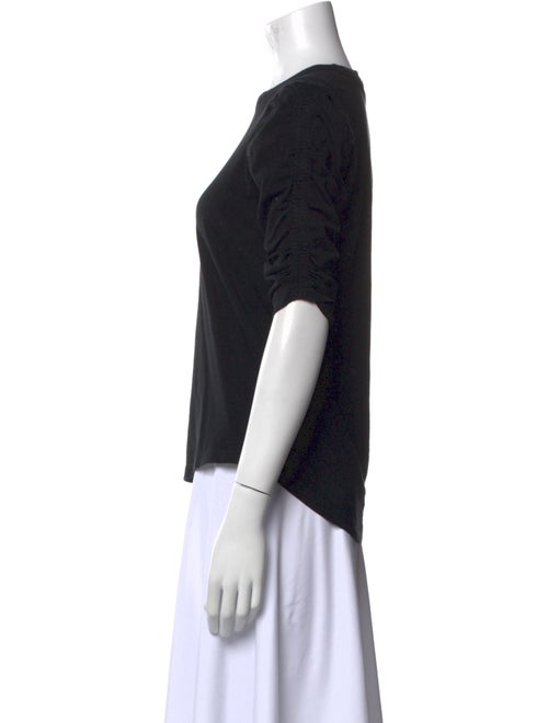 Veronica Beard Crew Neck Three-Quarter Sleeve T-Shirt