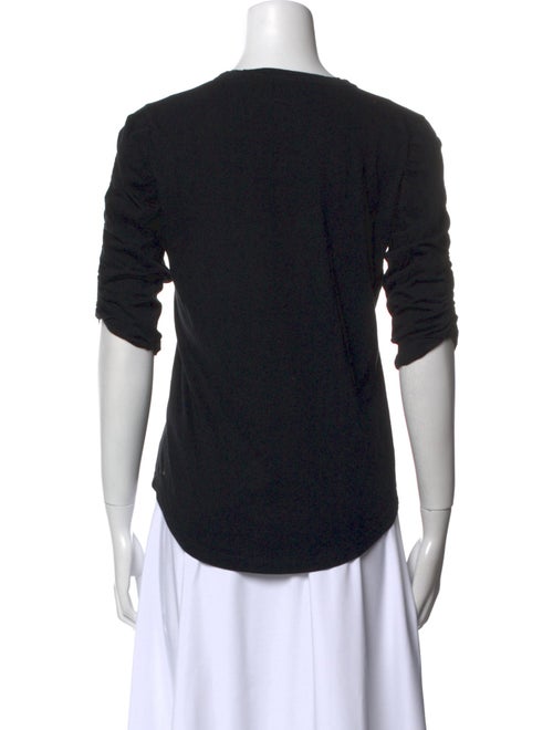 Veronica Beard Crew Neck Three-Quarter Sleeve T-Shirt