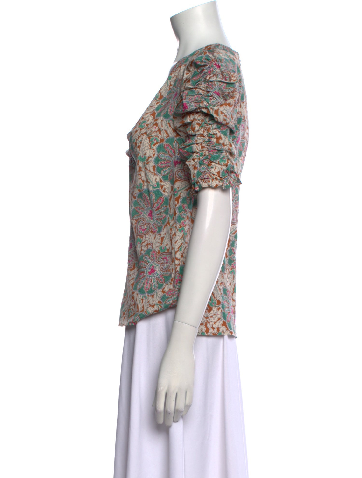 Veronica Beard Silk Floral Print Blouse w/ Tags