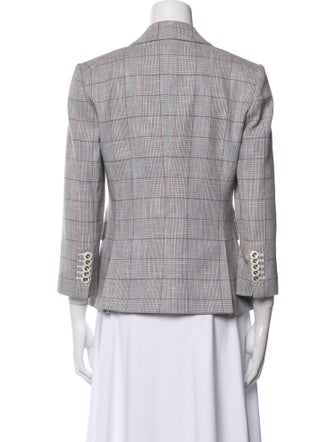 Veronica Beard Plaid Print Blazer