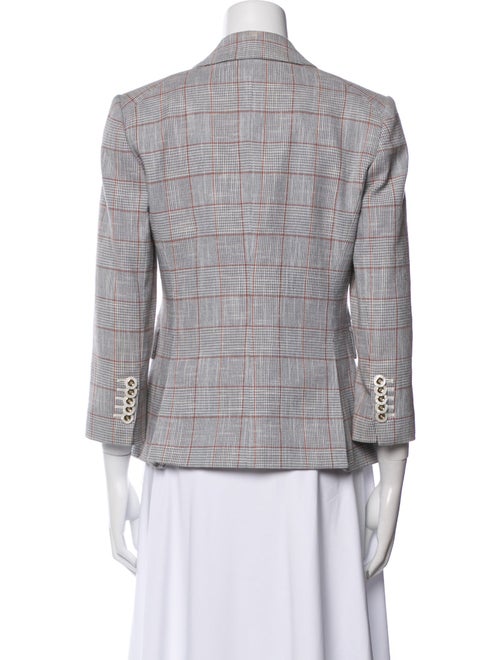 Veronica Beard Plaid Print Blazer